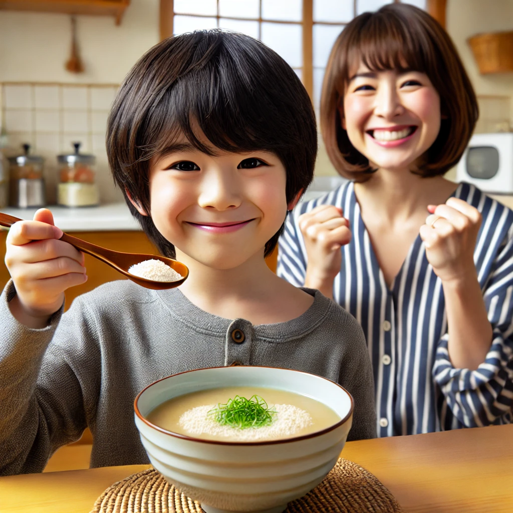 子供の腸活にエビオスパウダーを活用！味噌汁に混ぜて栄養補給成功